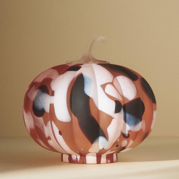 NWT Anthropologie  Glass Cheena Pumpkin - Picture 1 of 8